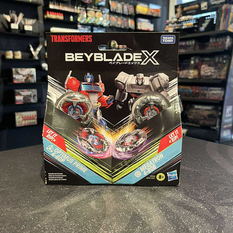 Beyblade X - Transformers Collab Pack - Optimus Prime 4-60P vs. Megatron 4-80B