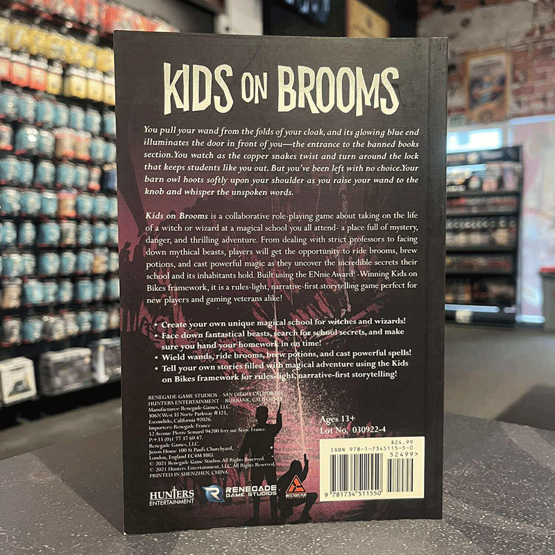 Kids on Brooms Role Playing Game Core Rule Book