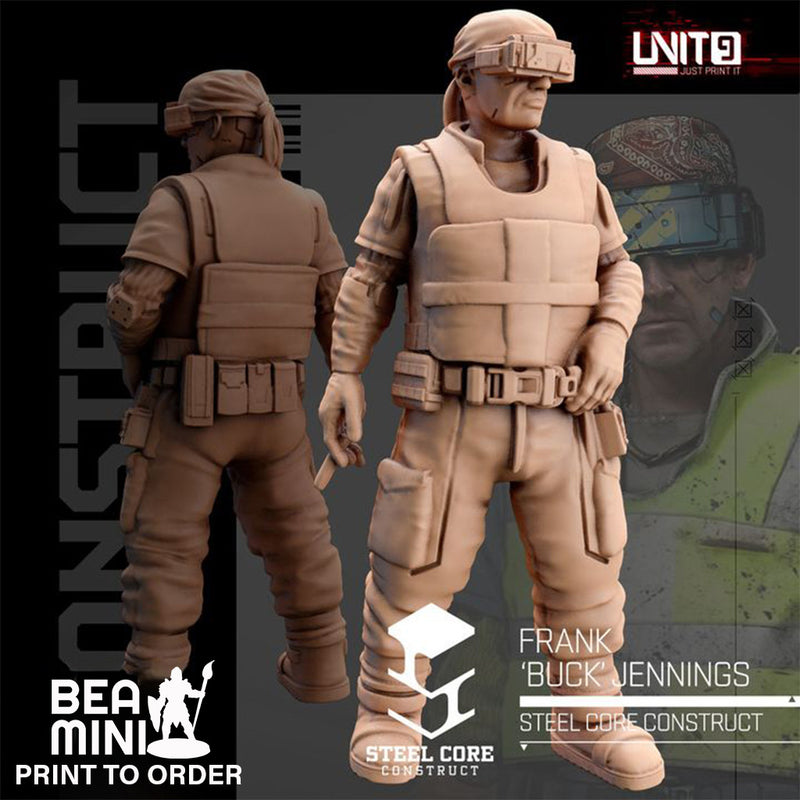 Frank 'Buck' Jennings | BeaMini Print to Order Miniatures