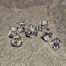 Void Star - Handcrafted Sharp Edge Dice Set & Dice Case