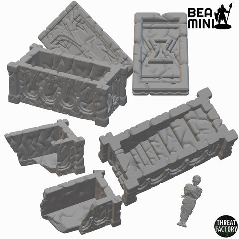 Sarcophagus | BeaMini Unpainted RPG Miniatures