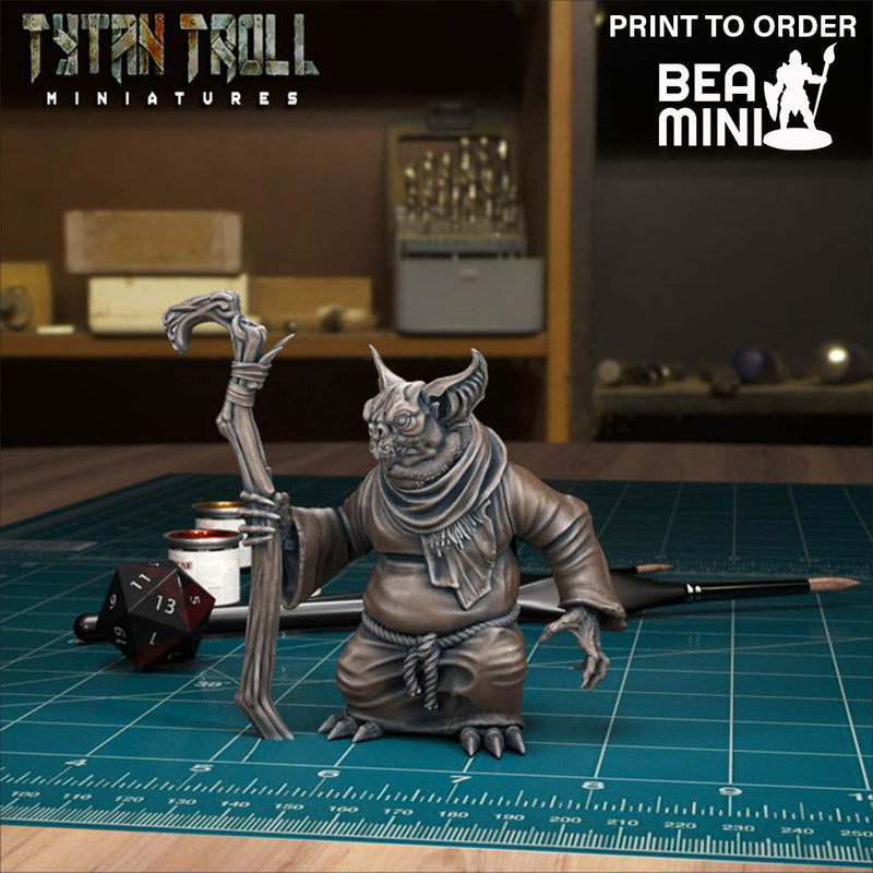Bat Folk Creature 05 | BeaMini Print to Order Miniatures