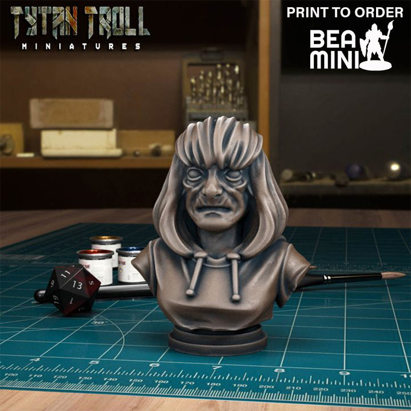 Yelana Bust | BeaMini Print to Order Miniatures