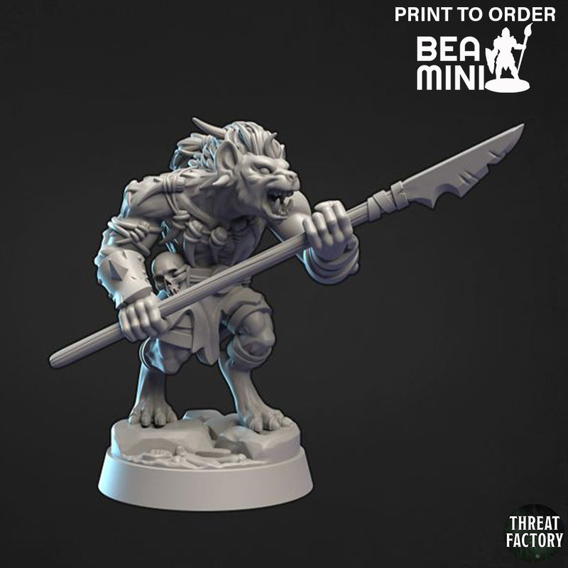 Gnoll E | BeaMini Print to Order Miniatures
