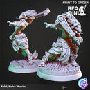Kabil, Melee Warrior | BeaMini Print to Order Miniatures