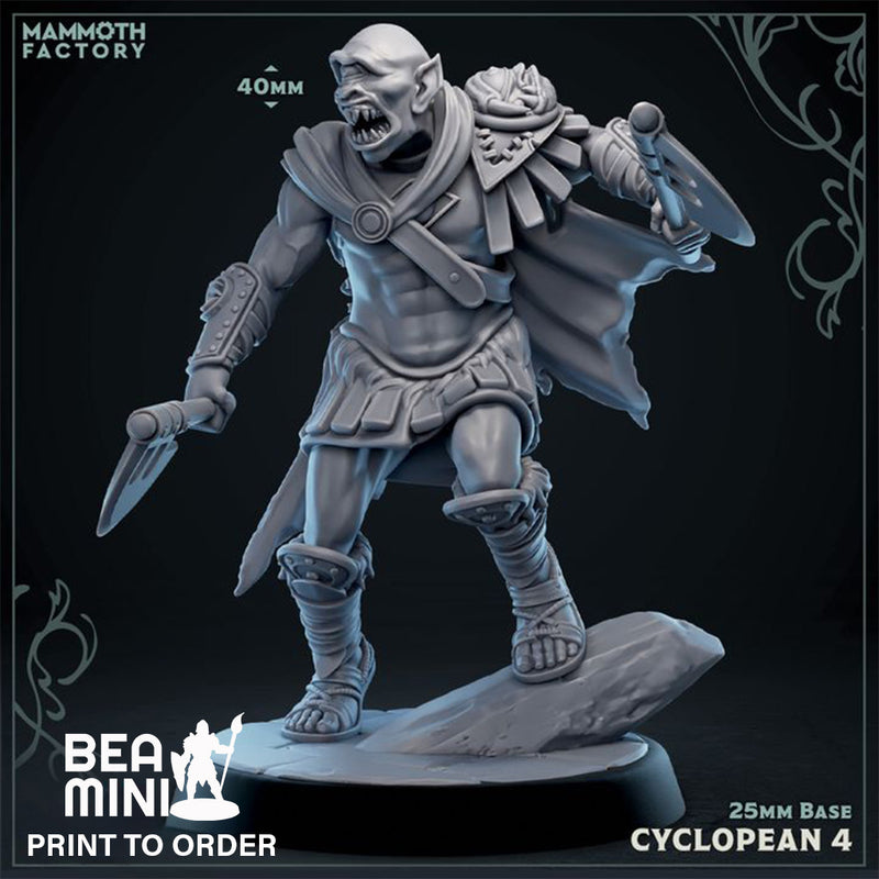 Cyclopean 4 | BeaMini Print to Order Miniatures