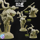 Ninja Assassin Toads | BeaMini Print to Order Miniatures