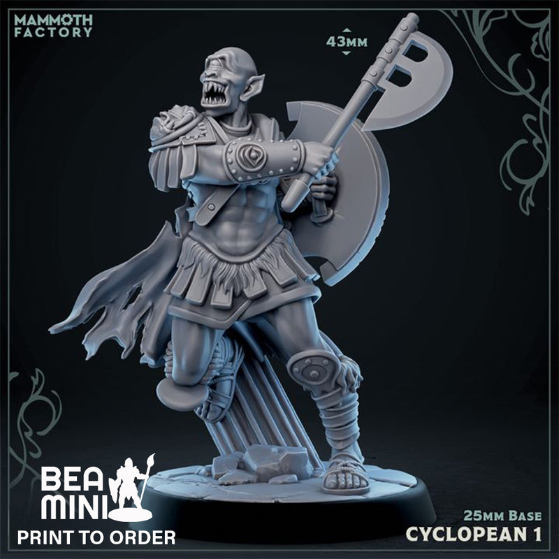 Cyclopean 1 | BeaMini Print to Order Miniatures