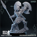Eulyssian Warrior 3B | BeaMini Print to Order Miniatures