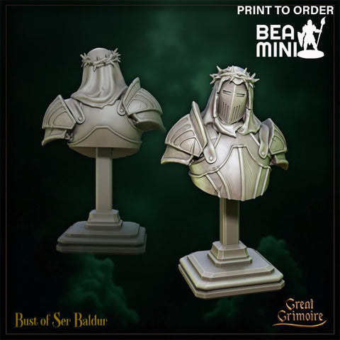 Ser Baldur Bust | BeaMini Print to Order Miniatures
