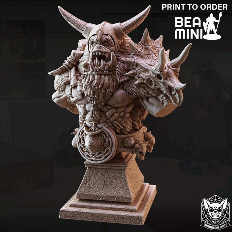 Barlgura Chief Bust | BeaMini Print to Order Miniatures