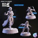 Rogue Sisters | BeaMini Print to Order Miniatures