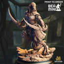 Dragonborn Rogue - Kijaa Shadowblade | BeaMini Print to Order Miniatures