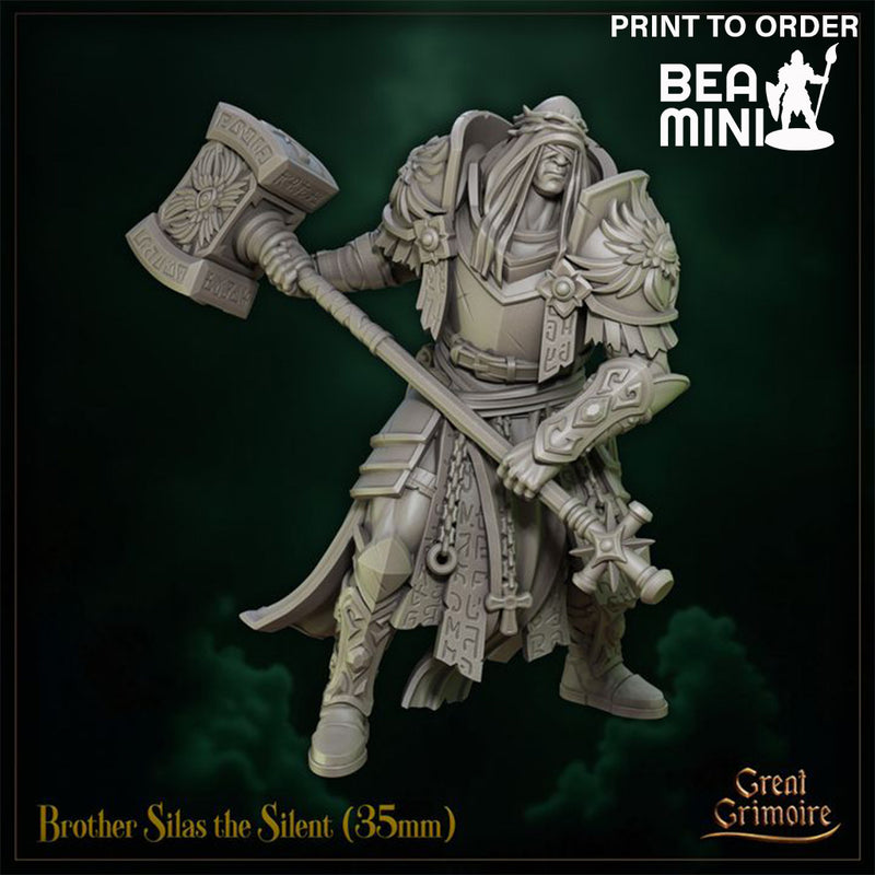 Brother Silas the Silent | BeaMini Print to Order Miniatures