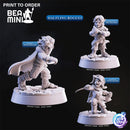 Halfling Rogues | BeaMini Print to Order Miniatures