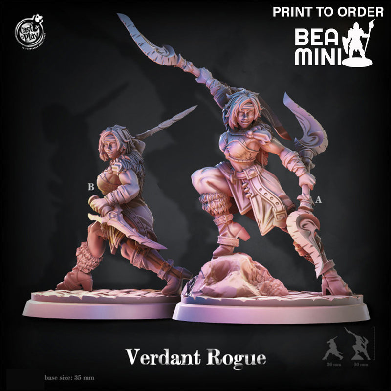 Verdant Rogue | BeaMini Print to Order Miniatures