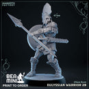 Eulyssian Warrior 2B | BeaMini Print to Order Miniatures