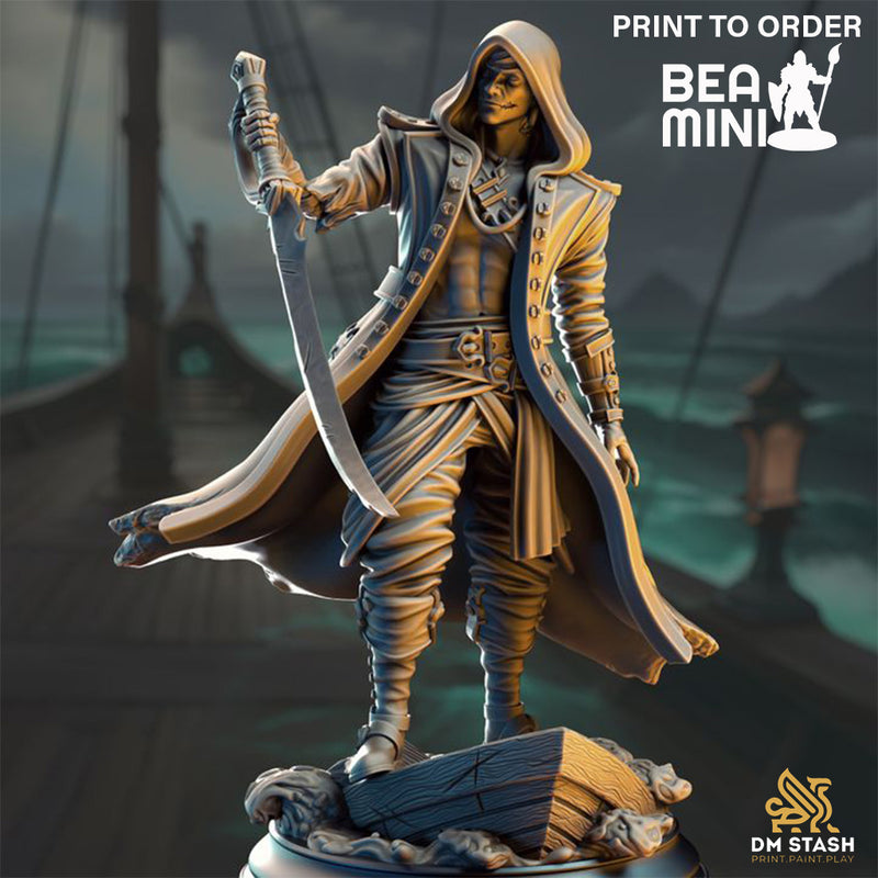 Pirate Revenant - William Jones | BeaMini Print to Order Miniatures
