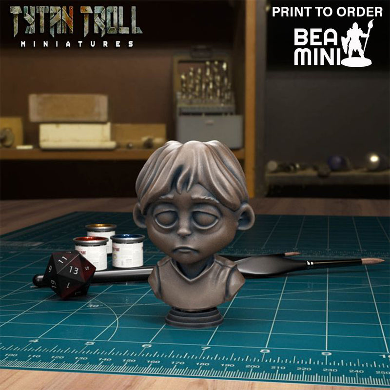 Curse of Strahd - Freek Bust | BeaMini Print to Order Miniatures