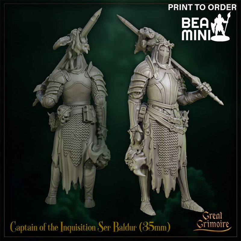 Ser Baldur | BeaMini Print to Order Miniatures