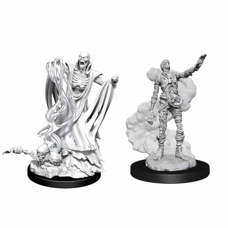 Lich & Mummy Lord Nolzur's Marvelous Unpainted Miniatures - Bea DnD Games